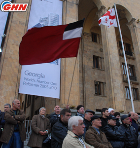 500 people gathered at Parliament 