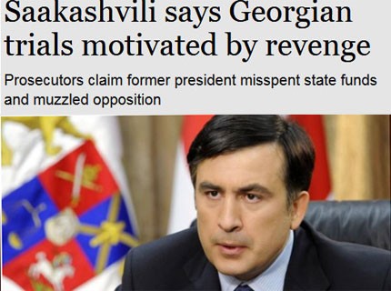 Saakashvili says Georgian trials motivated by revenge