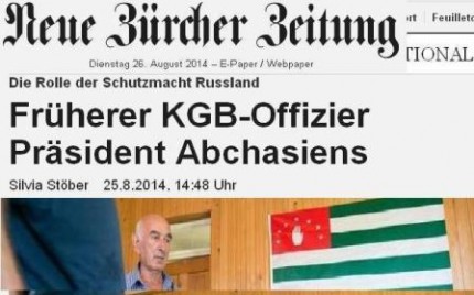 The former officer of KGB was elected as the president of Abkhazia