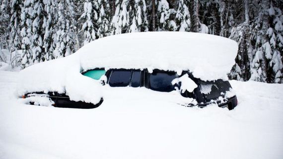 Sweden snow: Man `survives two months trapped in car`