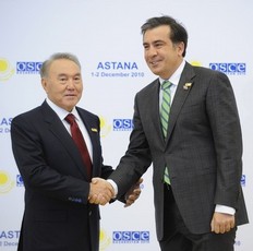 Mikhail Saakashvili met with Nursultan Nazirbaev 