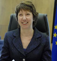 The European Union`s diplomatic director, Catherine Ashton welcomes Georgia`s strategy to occupied regions