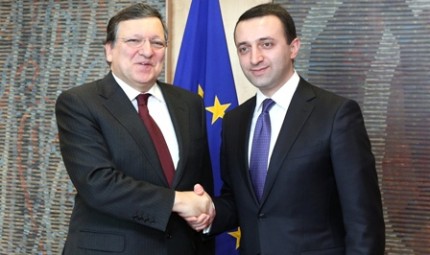 Georgian Prime Minister met European Commission President Jose Manuel Barroso