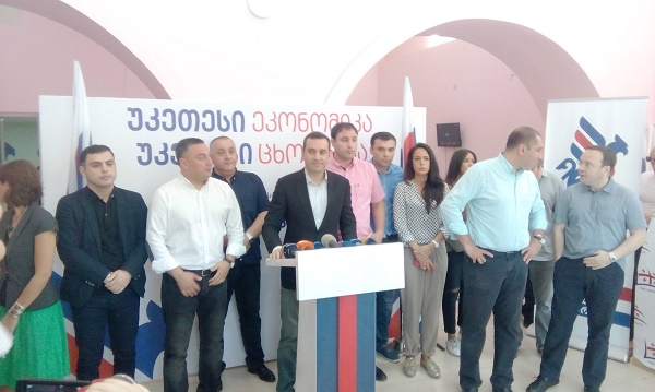 Irakli Alasania  majoritarian candidate in Gori