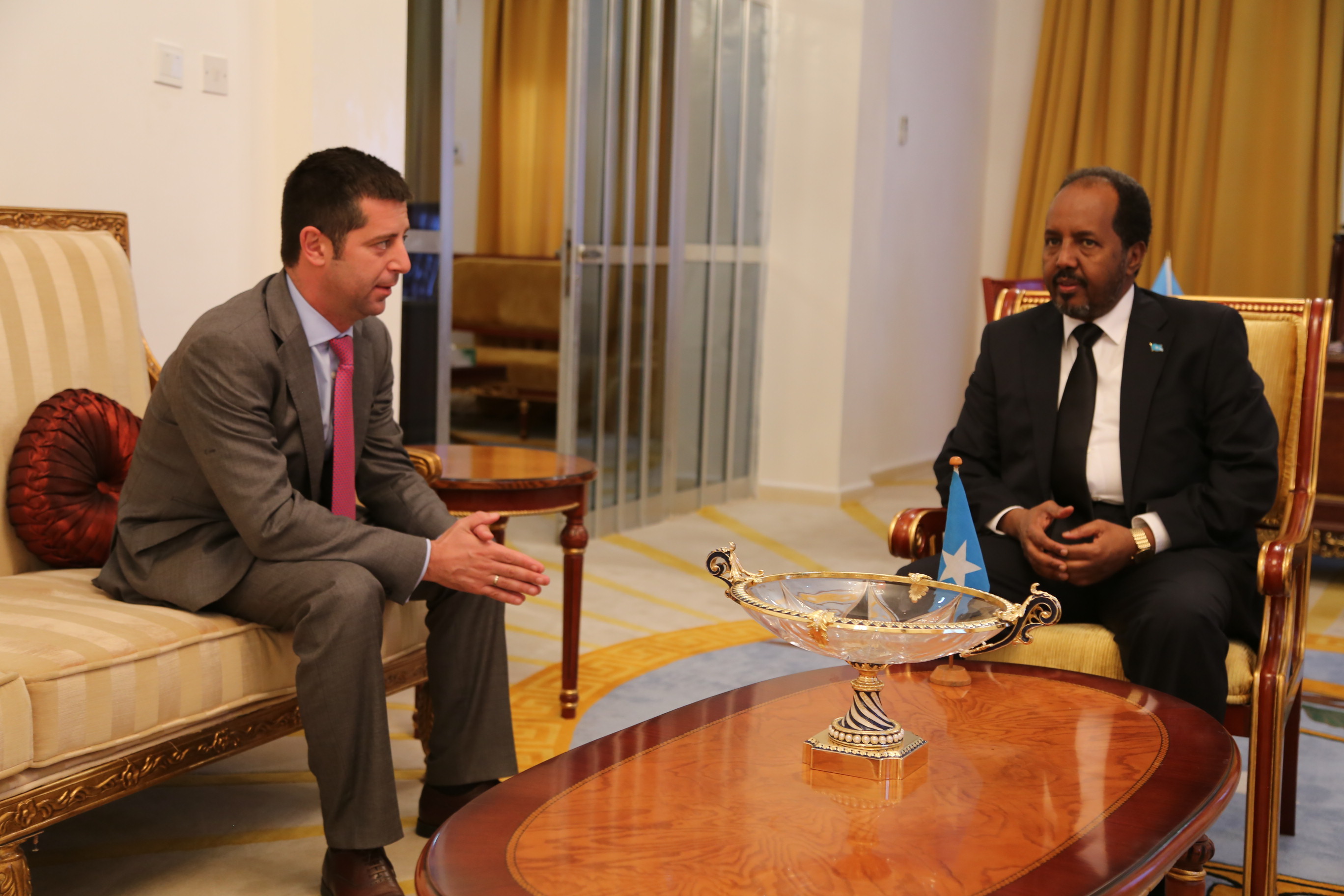 The Georgian Ambassador has presented his credentials to the President of Somalia