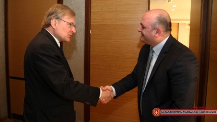 Mindia Janelidze held introductory meeting with the ambassador of US Richard Norland 