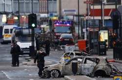 London riots, looting and violence