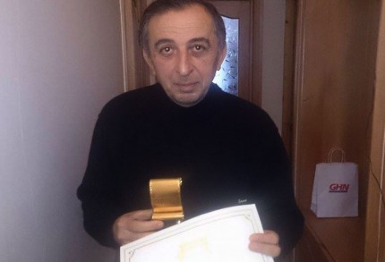 The father of the person of the year 2014 – Aleksandre Grigolashvili was handed “Golden Parchment”