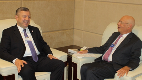 Giorgi Kvirikashvili Met with Klaus Shvab