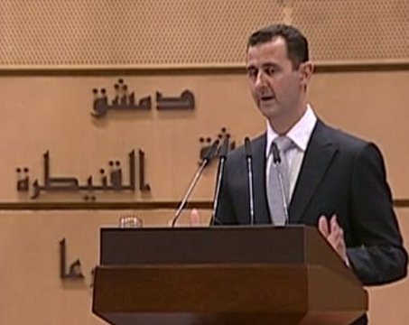 Al-Assad blames `external conspiracy` for Syria violence 