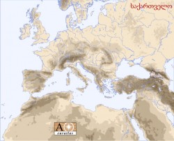 Euratlas.net published map where Georgian Republic marked without Abkhazia and S.O.