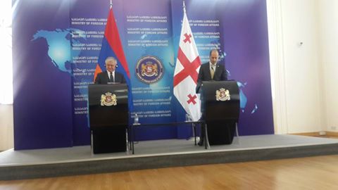 Mikheil Janelidze hosted Armenian counterpart