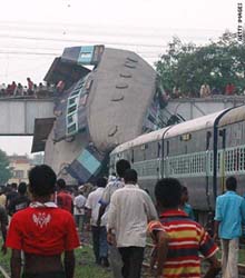 Police say more than 50 dead in India train crash
