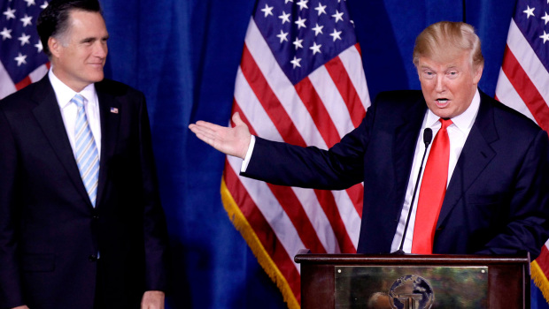 Donald Trump comes out in support of Mitt Romney 