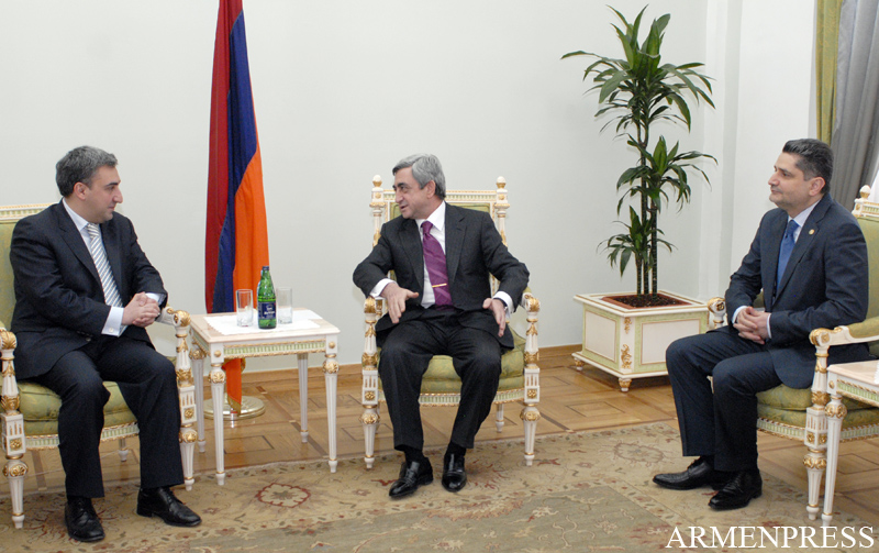 Armenian president says Armenia considers Georgia its friend country