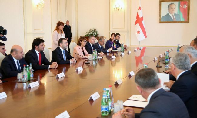 An expanded meeting with the President of Azerbaijan