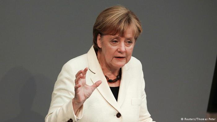 Germany`s Merkel pushes for implementation of Russia sanctions