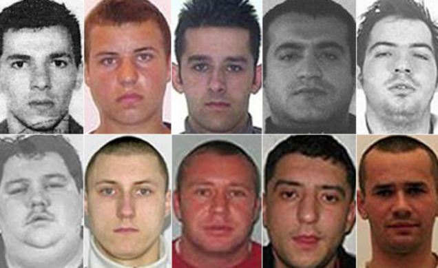 The list of 10 most wanted persons by the Scotland Yard