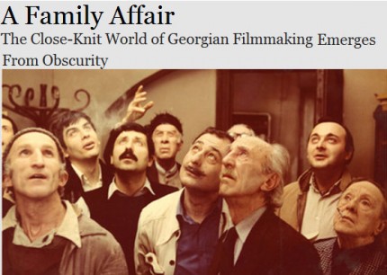 A Family Affair - The Close-Knit World of Georgian Filmmaking Emerges From Obscurity