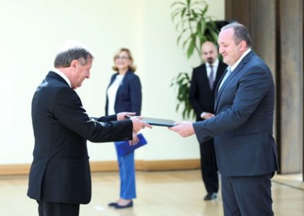 The President of Georgia met new ambassador of European Union 