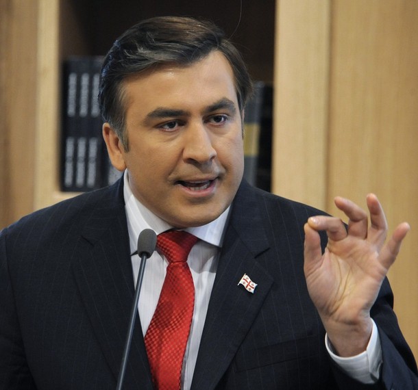 Saakashvili delivers speech at Harvard Kennedy School