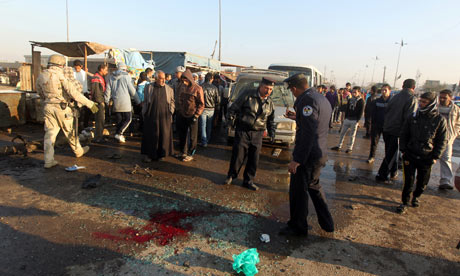 Bomb attack `near Baghdad hospital` kills 26 people