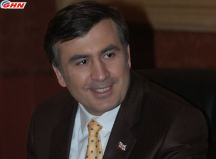 Saakashvili attends presentation in IMF