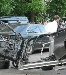 Road accident in Tbilisi