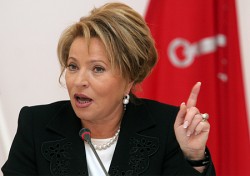 Valentina Matvienko elected as a RF Council Spokeswoman