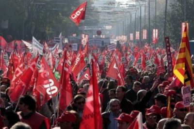 General strike under way in Spain