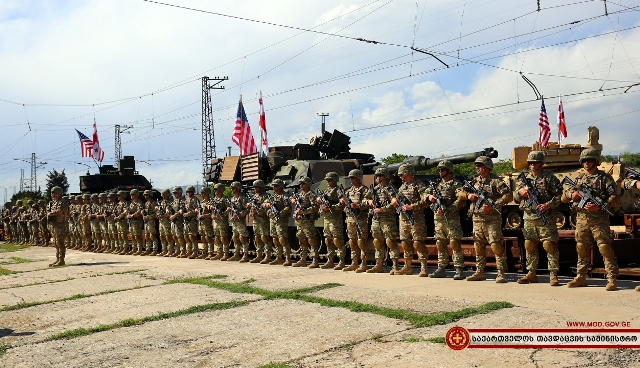 Military Equipment for Noble Partner 2016 Military Exercise Arrived in Georgia