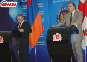 Georgian, Armenian FMs Discuss Bilateral Relations 