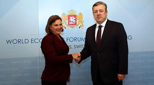 Prime Minister of Georgia Giorgi Kvirikashvili met Assistant Secretary of State, Victoria Nuland