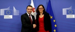 The Georgian Prime Minister has met the European Commissioner for Trade