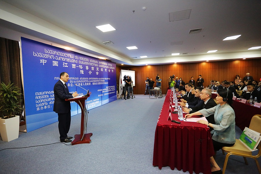 Kumsishvili  at Georgia-China economic cooperation seminar