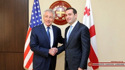 Irakli Alasania met Secretary of Defense of United Sates Chuck Hagel 