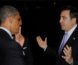 Mikheil Saakashvili met with Barak Obama