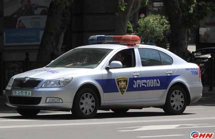 A road accident in Tbilisi