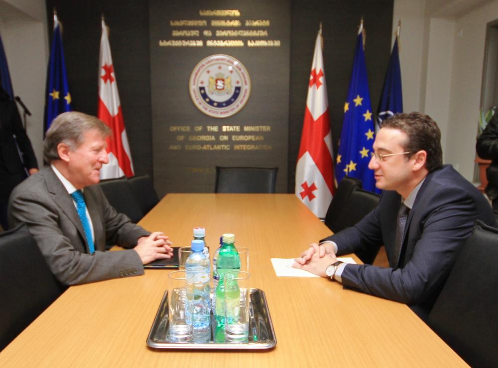 David Bakradze met Head of the Delegation of the European Union to Georgia Ambassador Janos Herman