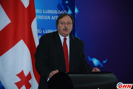 A telephone conversation was held between GFeorgian and Azerbaijani Foreign Ministers