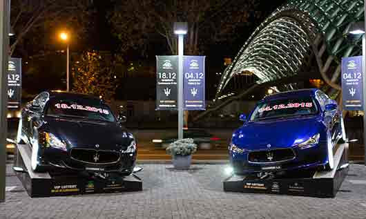 One of the Two Luxury Maserati Cars Has Been Won at Shangri La Casino Tbilisi